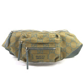 GUCCI 792287 GG Ripstop Belt Bag, Body Leather Waist Khaki, Includes Dust Made in Italy, Men's — Like New