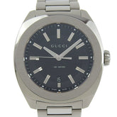 Gucci Date 100m YA142201 142 2 Black Dial Stainless Steel Quartz Watch with Battery, 43mm Men's — Very Good