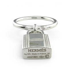 HERMES (Hermes) 2020 Amulette Cadena AG925 Ring, Silver 50, Made in France, Weight 5.5g, Women's — Like New