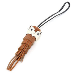 Hermes Bag Charm Chouette Brown Lambskin/Epsom/Swift Owl W Stamp (2024) S — Like New