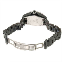 Chanel J12 33mm H1625 Women's Watch, 12 Diamonds, Date Display, Black Ceramic Quartz Watch — Very Good