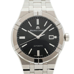 Maurice Lacroix Aikon Automatic AI6008-SS002-330-1 Black Dial Men's Watch — Very Good