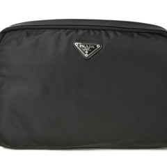 PRADA Pouch Travel Clutch VELA Nylon Black — Like New