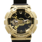 CASIO G-SHOCK Metal Covered 110 Series GM-110G-1A9JF Gold Black Stainless Steel x Resin Men's Analog-Digital Watch — Good