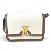 Burberry 8039365 Bag 2WAY bag Clutch bag Crossbody Shoulder Bag Beige Brown — Like New
