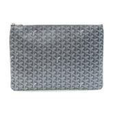 Goyard Clutch Bag Sena MGM SENAT2MGMTY51CL51P Gray Toile Handbag Pouch Medium Large Men's GOYARD — Like New