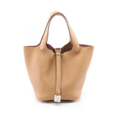 Hermes Picotin Lock PM Handbag, Leather, Taurillon Clemence Women's, Beige — New - Store Return