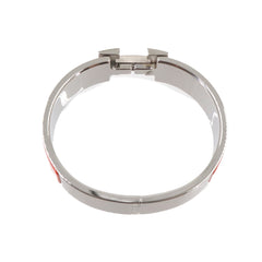 Hermes Clic Clac H Bangle, Orange, Silver Hardware — New - Store Return