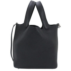 Hermes Picotin Lock PM 18 Handbag, Black, Taurillon Clemence Leather, HERMES Tote Bag, Women's T6165 — Like New