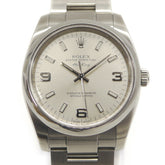 ROLEX Air-King 114200 M-serial Stainless Steel Automatic Silver Dial Watch — Good