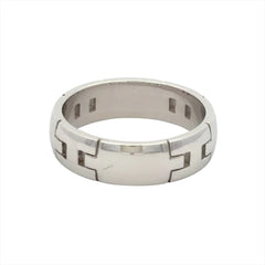 Hermes Hercules Ring, Size #52, 18K White Gold, 6.3g, Women's — Like New