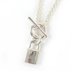 HERMES (Hermes) 2021 model AG925 Amulet Cadena Necklace Pendant Silver Made in France Weight 11.4g Women's — Like New