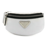 PRADA Triangle Wristband Pouch Multi-Pouch Nylon Leather BLANCO White 1TT095 — New - Store Return
