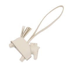 Hermes accessory bag charm Rodeo PM Robeo Lock Clé lambskin K stamp HERMES ornament — Like New