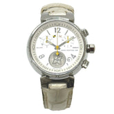 Louis Vuitton Q132C Tambour Wristwatch Silver — Good