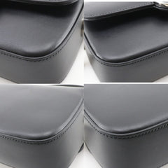 Gucci Petit GG Shoulder Bag, Double G, 2-Way, 739722, Leather, Black, Flap, GG, Women's — Like New