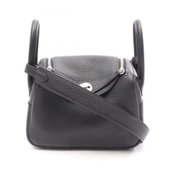 Hermes Lindy Mini Shoulder Bag/Handbag, Taurillon Clemence Leather, Women's, Black — New - Store Return