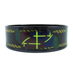 HERMES Email GM Click HH Bandana Bangle Bracelet, Black/Multicolor, with Dust Bag, Made in France, Women's — Like New