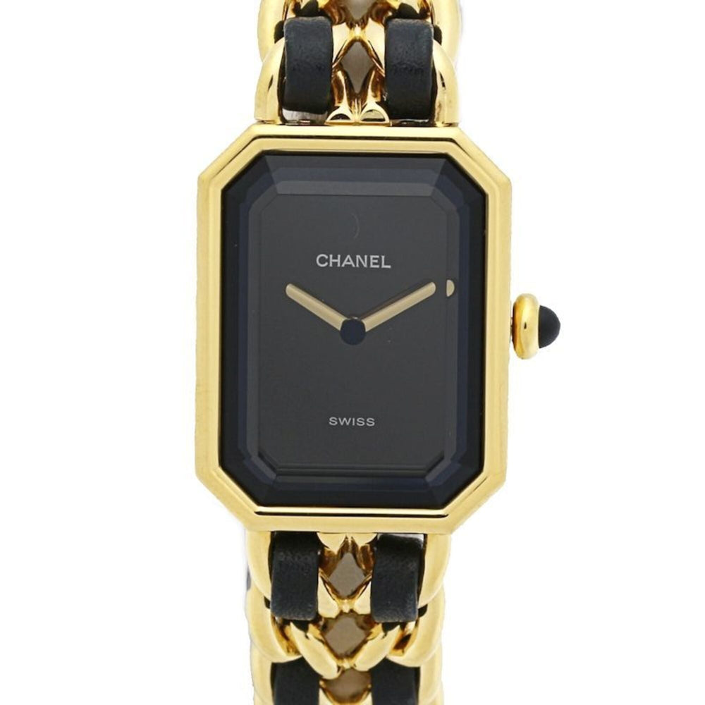 CHANEL Premiere S size H0001 483011001 Women's Watch GP (Gold Plated) x Leather 130517 — Good