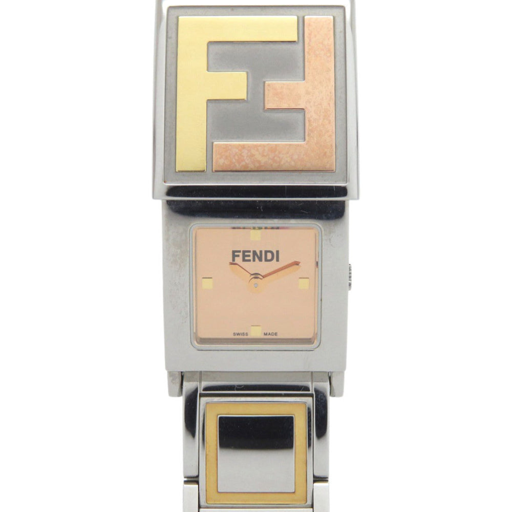 Fendi Secret 2 Time Zone 5500L Stainless Steel Gold Quartz Watch 1915 FENDI — Good