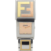 Fendi Secret 2 Time Zone 5500L Stainless Steel Gold Quartz Watch 1915 FENDI — Good