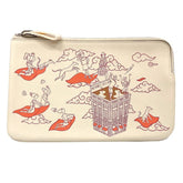 HERMES Carre Pocket Long, Hermes Epic, H082892, Swift Calfskin, Nata/Framboise (Framboise) Ivory, Z stamp (manufactured) — New - Store Return
