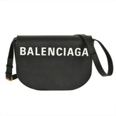 BALENCIAGA Ville Day Shoulder Bag Leather 542207 Black — Like New