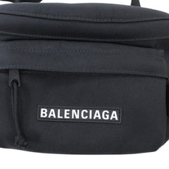 Balenciaga Body Bag Waist SKIWEAR Black Nylon Men's 770881 BALENCIAGA KM3048 — Like New