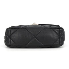 Chanel Chain Shoulder Bag CHANEL19 Flap Coco Mark Lambskin AS1160 CHANEL Black 19 Handbag Women's — Like New