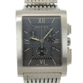Gucci G-Metro 8600M Stainless Steel Quartz Chronograph Watch with Black Dial - Men's — Good