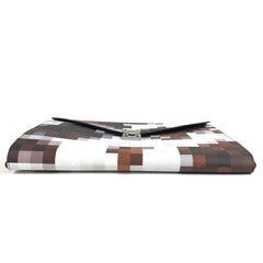 LOUIS VUITTON GI1137 Pixel Folder Mark Cowhide Bag Handbag Second Pouch Clutch Leather Men's Women's Brown Like New — Like New