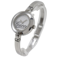 Gucci G Circle Watch Logo 105 Stainless Steel Quartz Analog Display White Dial Women's — Good