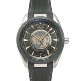 Omega Seamaster Aqua Terra GMT Worldtimer Master Co-Axial 220 32 43 22 10 001 Men's Watch Date Green Automatic — Like New