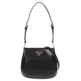 Unused Prada SPAZZOLATO 1BH188 Triangle Logo Leather Black 2-Way Shoulder Bag 0709PRADA — New - Store Return