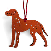 HERMES Petit H Leather Rose Etoupe Dog Dalmatian Bag Charm, Made in France, Women's — Like New