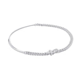 Hermes Necklace Boucles Sellier Inflexible SV925 Silver Size PM 44 HERMES — Like New