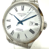 LONGINES L2.820.4.11.6 Watch, Record Chronometer, Automatic, Date, Stainless Steel, Men's, Silver — Very Good