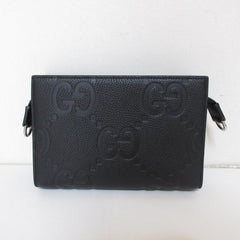 GUCCI Jumbo GG Mini Bag Shoulder 795240 Black Women's — Like New