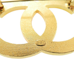 Chanel Bicolor Coco Mark Metal Gold Pink Brooch 0848CHANEL — Like New