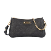 Louis Vuitton Pochette Rive Monogram Empreinte Shoulder Bag, M83301 Black, Women's LOUIS VUITTON — Like New