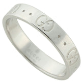 Gucci Interlocking G Icon Ring, 18K White Gold, Approx. 3.4g, Size #13 (approx. US size 12.5) — Like New