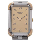 Hermès Cloiseur Watch CR1.220 Quartz Gold Dial Stainless Steel Plated Women's HERMES — Good
