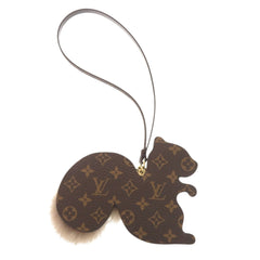 Unused Louis Vuitton accessory bag charm, Squalol LV Furry Friend Monogram M03218, mink squirrel 1515 LOUIS VUITTON — New - Store Return