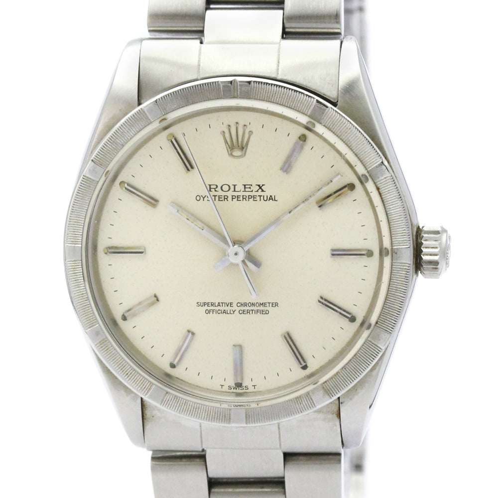 ROLEX Oyster Perpetual 1007 Steel Automatic Mens Watch Vintage — Good