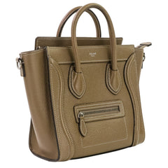 Excellent condition Celine Luggage Nano Shopper 2-way bag in brown. Women's. Luxs Pre-owned Brand — Like New