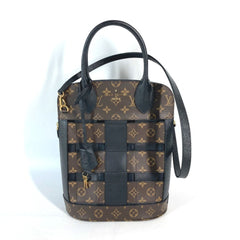 LOUIS VUITTON M44111 Monogram Traceage Tote Shoulder Bag Canvas Women's Brown — Like New