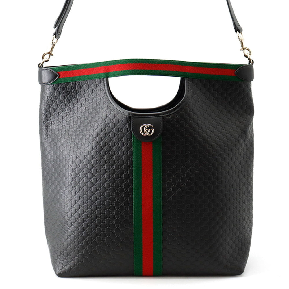Gucci Ophidia Tote Bag, GG Embossed Leather, 865452, GUCCI Web Japan Limited Edition, Black, Handbag for Men — Like New