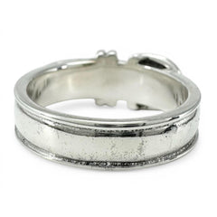 HERMES Vintage Ceinture Ring, SV925, Silver, Size 50, Women's — Like New