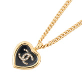 Chanel Necklace Coco Mark Heart F25 B ABG318 CHANEL Women's NECKLACE — Like New