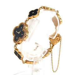 Van Cleef & Arpels Alhambra YG 4P 122974 Quartz Watch — Very Good
